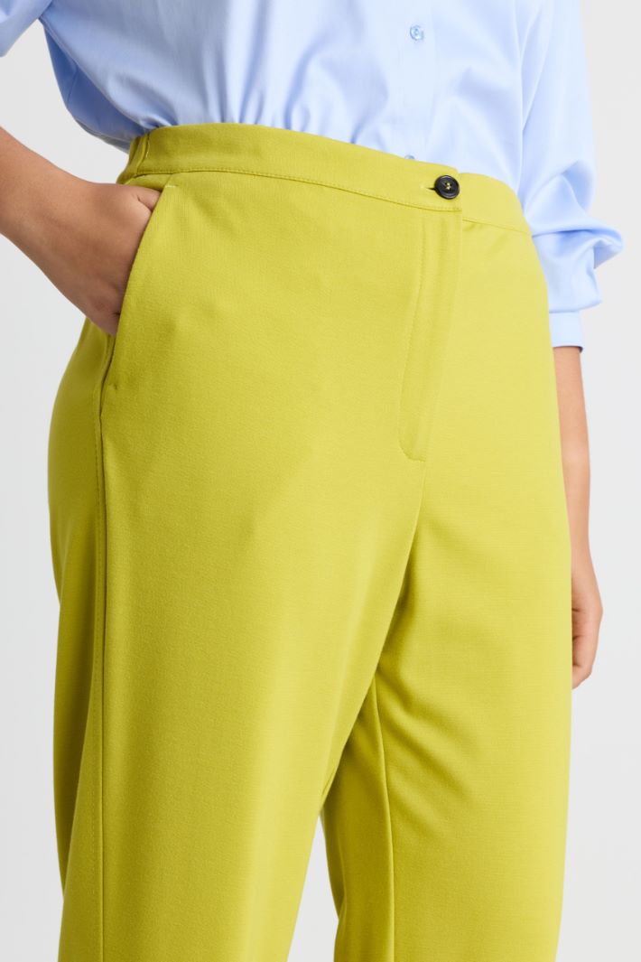 Jersey Trousers - GREEN - Intrend - 3