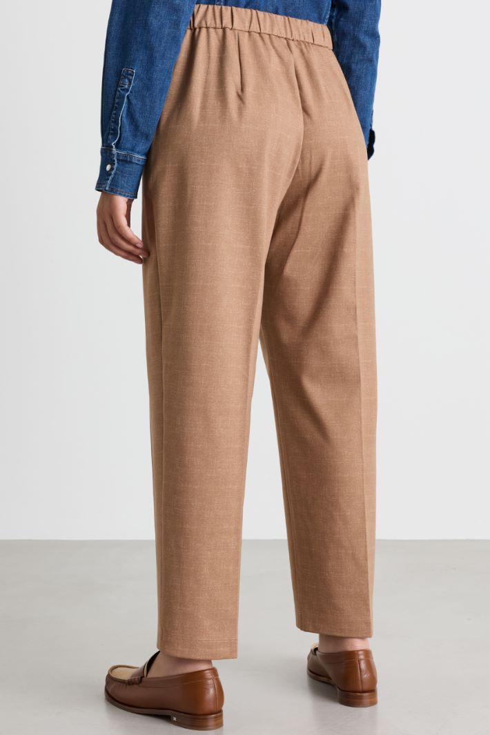 Jersey trousers - CAMEL - Intrend - 4