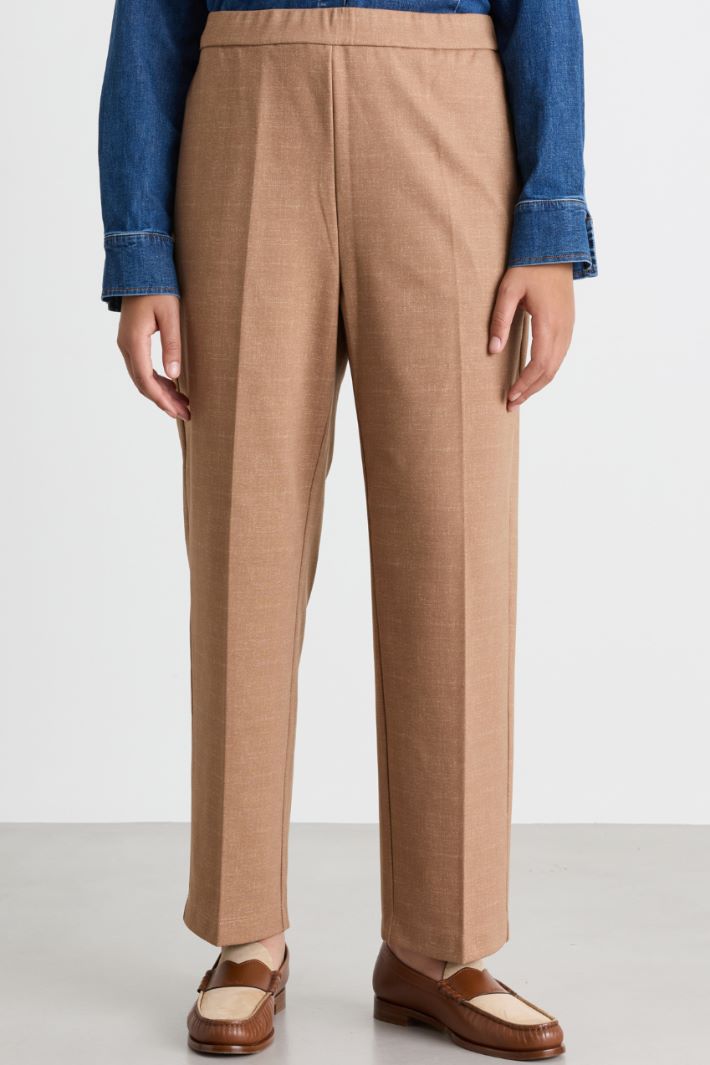 Jersey trousers - CAMEL - Intrend - 2