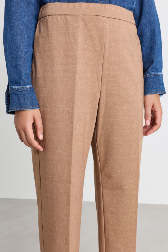 Jersey trousers - CAMEL - Intrend - 3