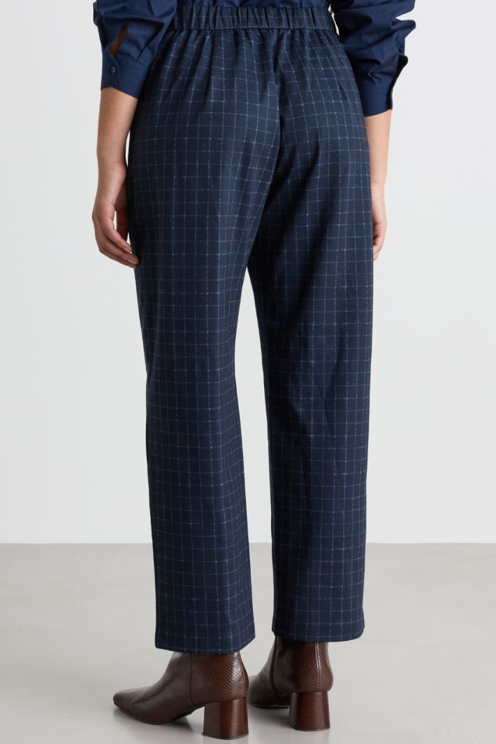 Jersey trousers - BLUE - Intrend - 4