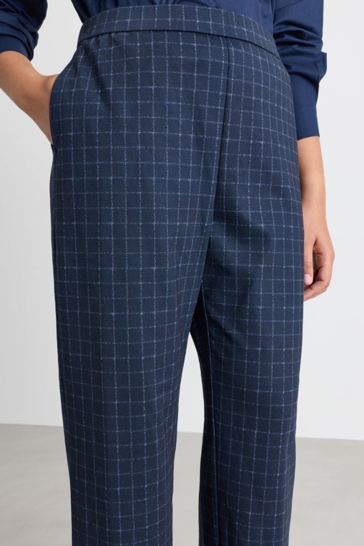 Jersey trousers - BLUE - Intrend - 3