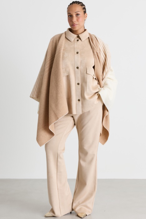 Flared jersey trousers - Intrend