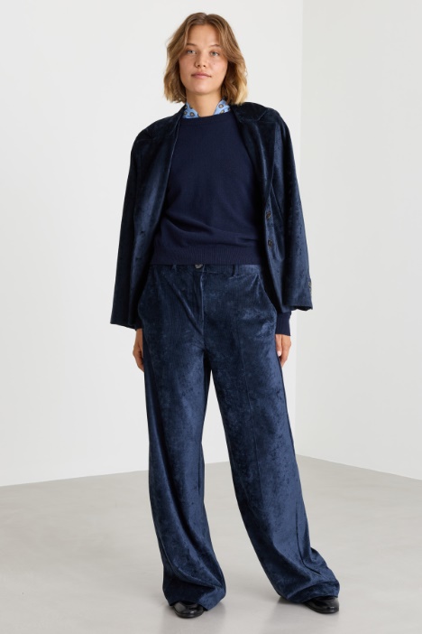 Straight-Fit Corduroy Trousers - Intrend