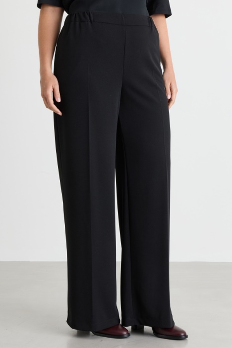 Pantalone a palazzo in jersey