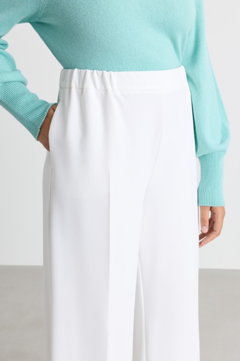 Pantalone a palazzo in jersey