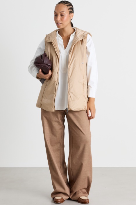 Wide-leg jersey trousers - Intrend