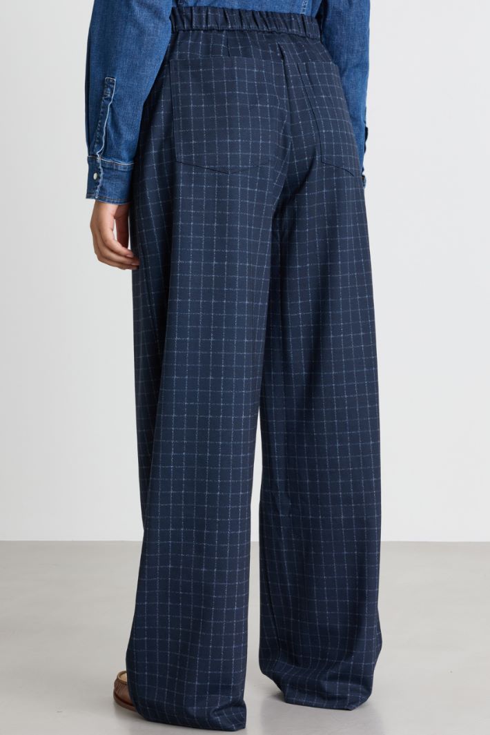 Pantalon ample en jersey - BLEU - Intrend - 4