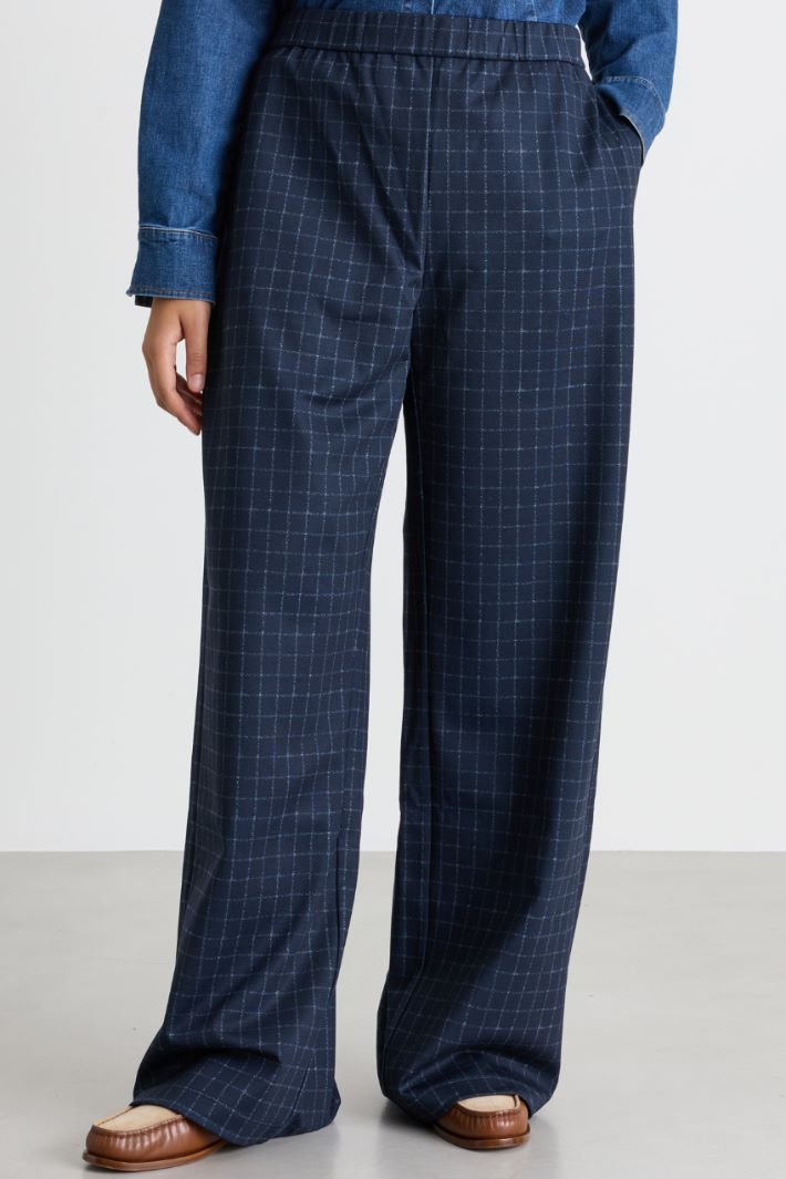 Pantalon ample en jersey - BLEU - Intrend - 2