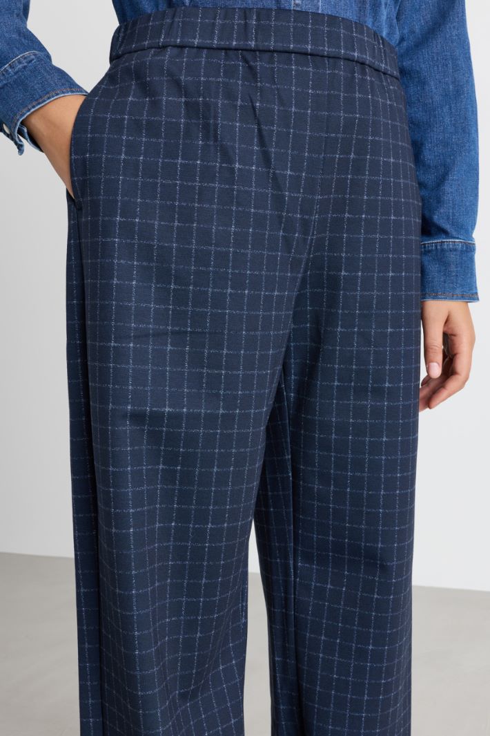 Pantalon ample en jersey - BLEU - Intrend - 3