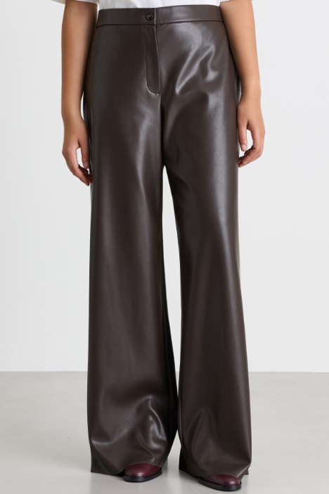 Pantalone in jersey spalmato stretch