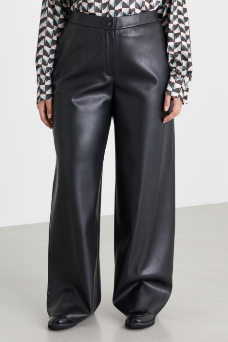 Pantalone in jersey spalmato stretch