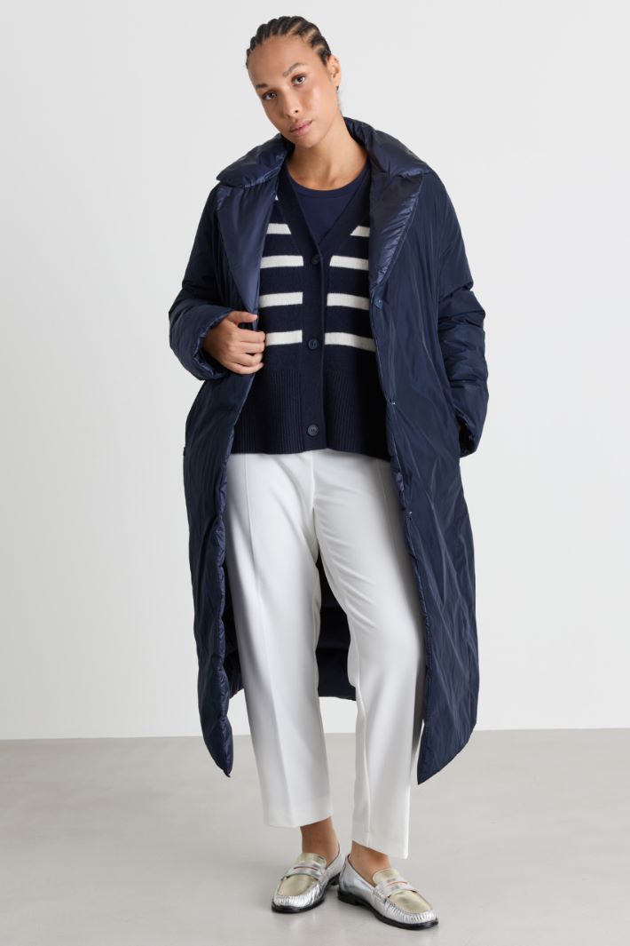 Pantaloni in jersey compatto - BIANCO - Intrend