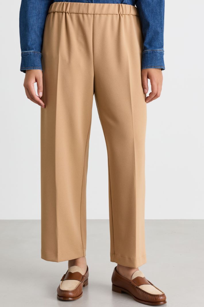 Cropped-Hose aus Jersey - KAMEL - Intrend - 2