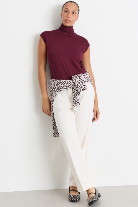 Pantalone in jersey crepe - Intrend