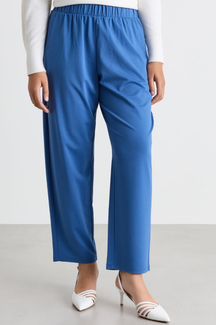 Pantalon en jersey - BLEU CLAIR - Intrend - 2