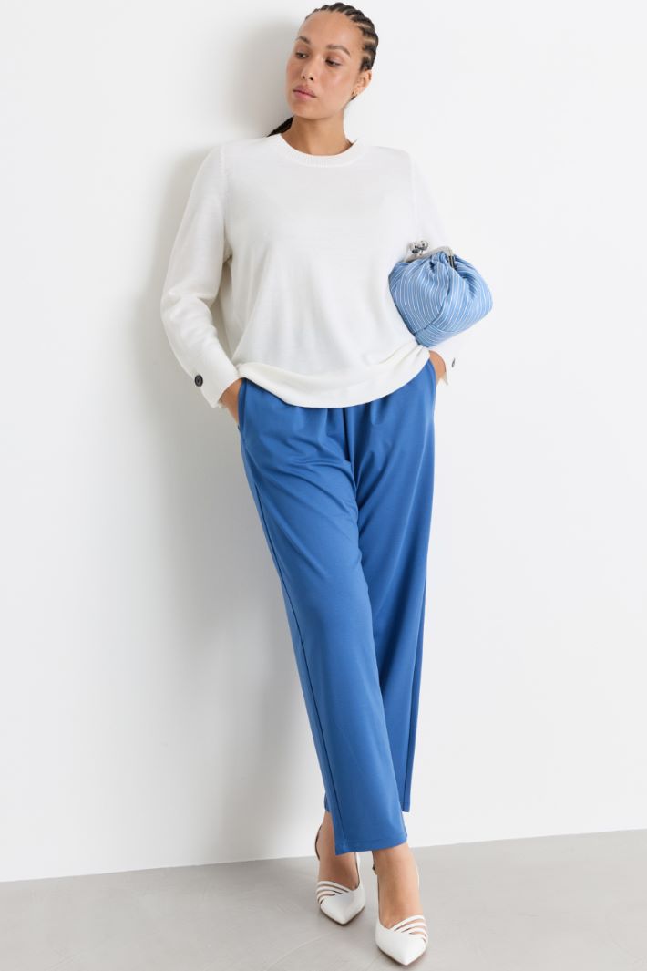 Pantalon en jersey - BLEU CLAIR - Intrend