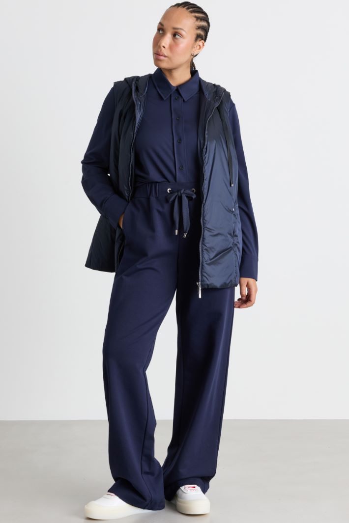 Pantalone jogging in felpa - BLU - Intrend