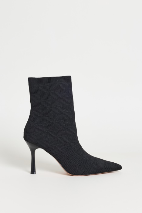 Stretch-knit ankle boots - Intrend