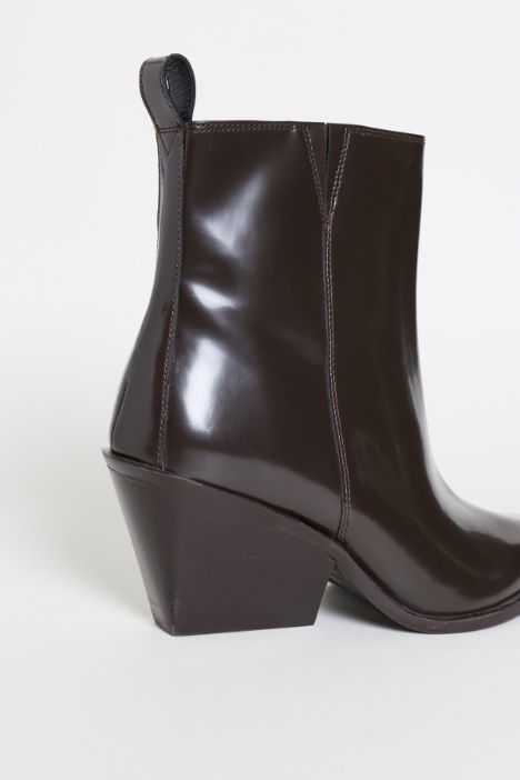 Stivaletto camperos in pelle