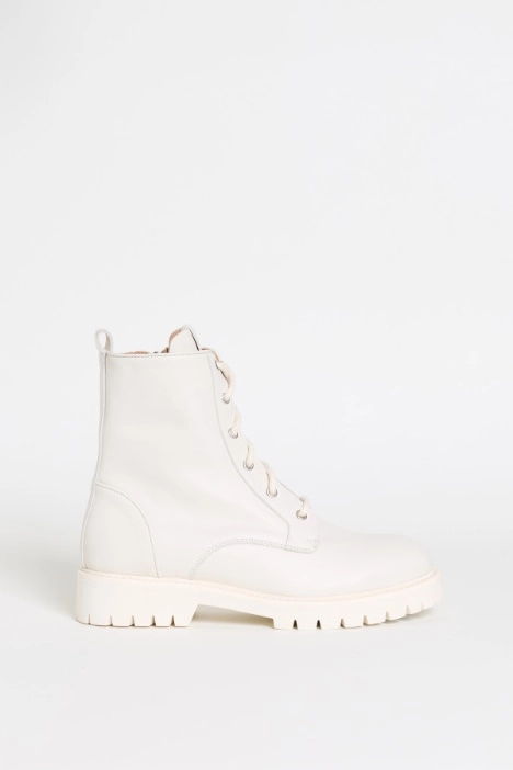 Leather combat boots - Intrend