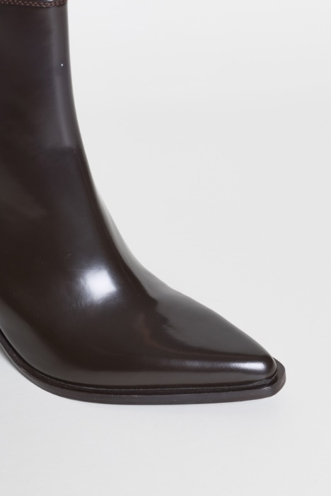 Stivaletto camperos in pelle