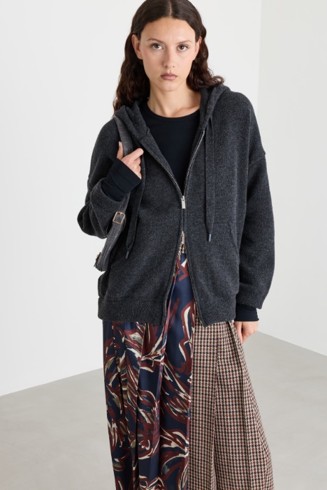 Knitted Hoodie - Intrend