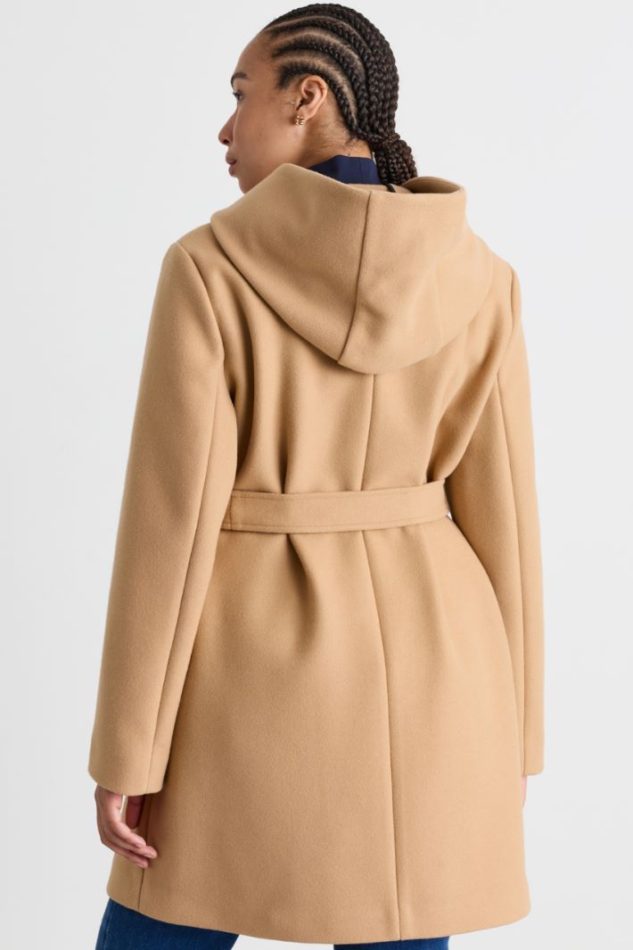 Jersey Coat - CAMEL - Intrend - 4