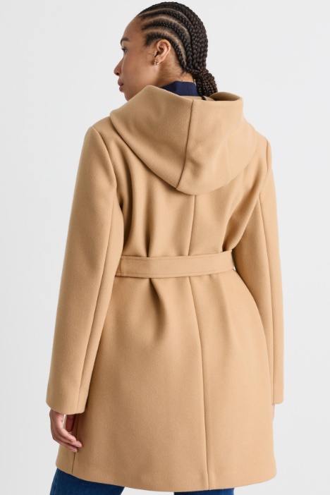 Cappotto in panno di jersey