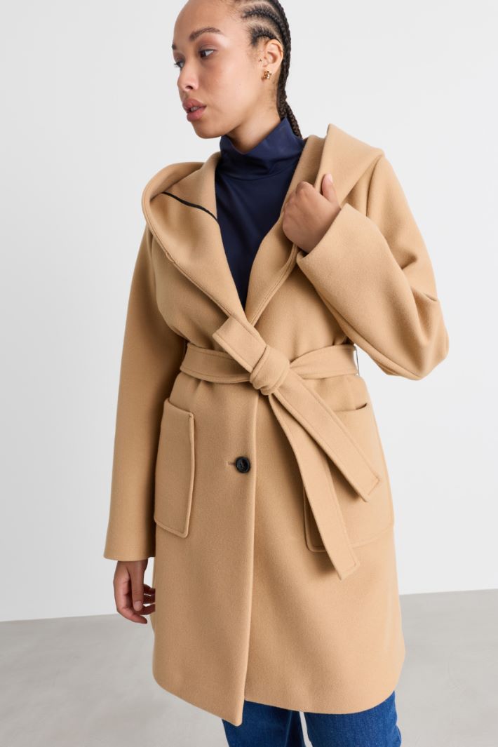 Jersey Coat - CAMEL - Intrend - 2