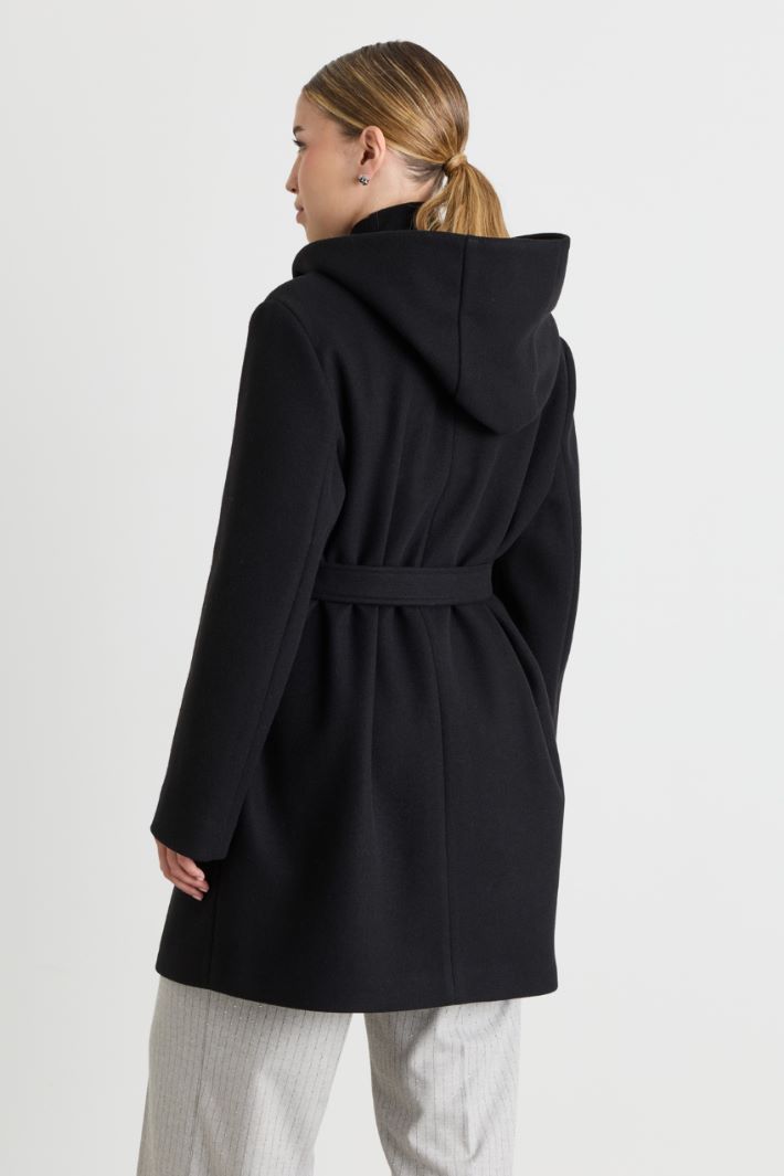 Jersey Coat - BLACK - Intrend - 4