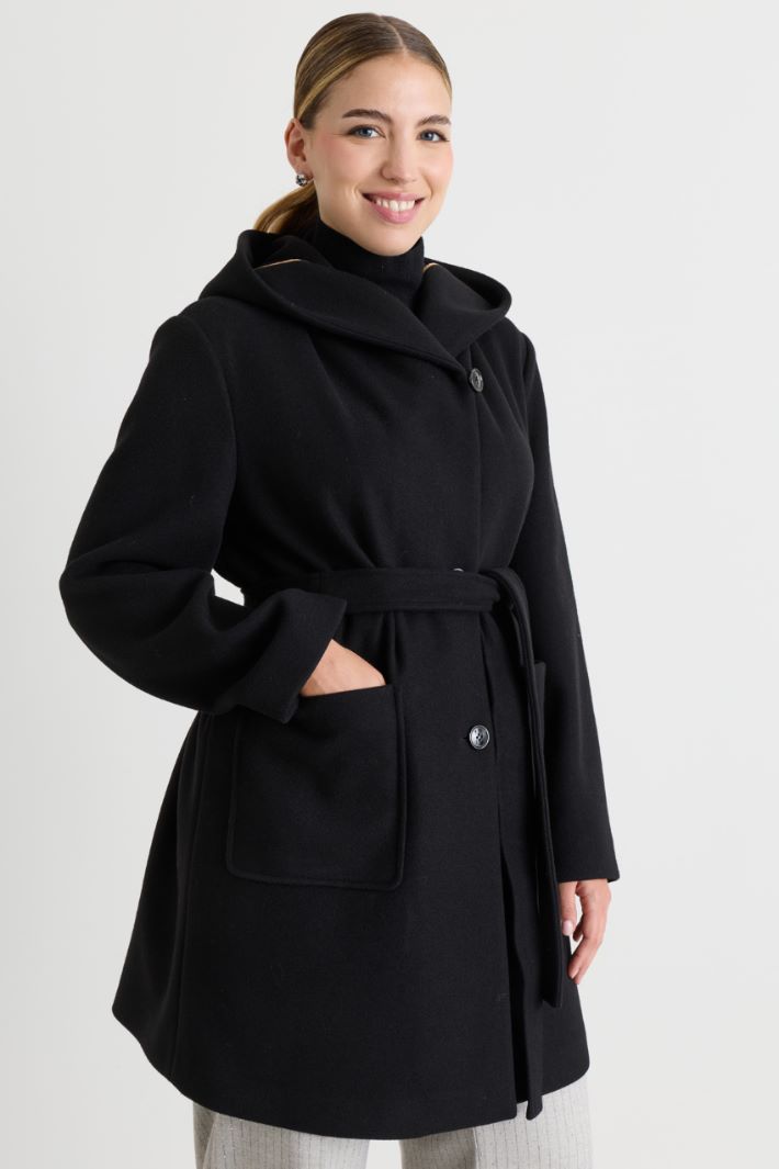 Jersey Coat - BLACK - Intrend - 2