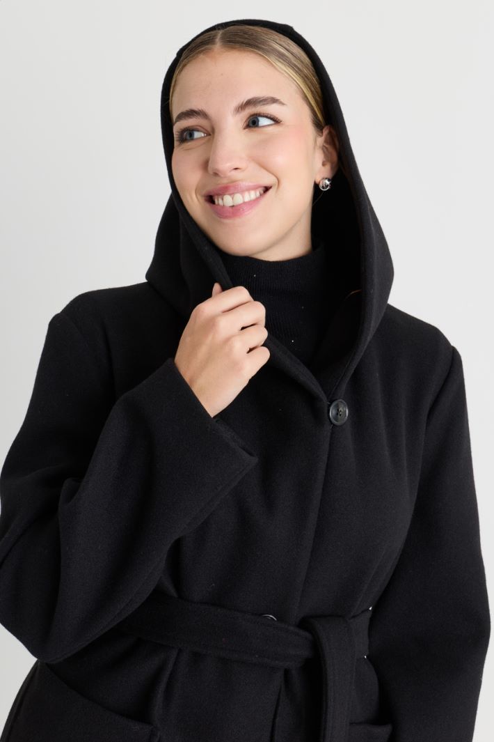 Jersey Coat - BLACK - Intrend - 3