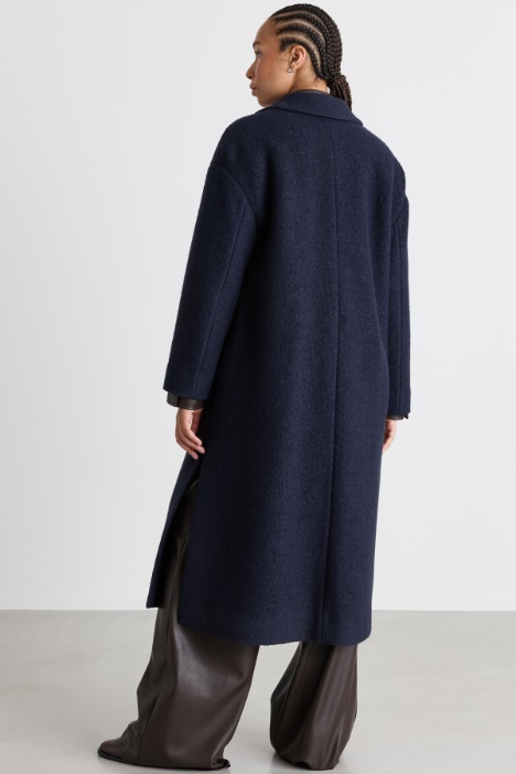 Cappotto in panno di jersey