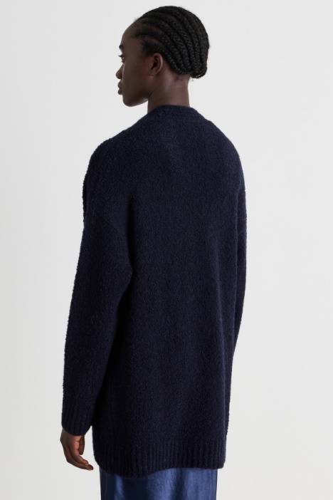 Giacca oversize in maglia bouclé
