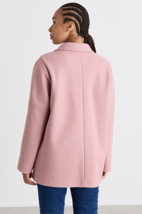 Caban in panno jersey