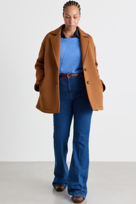 Compact fabric coat - Intrend