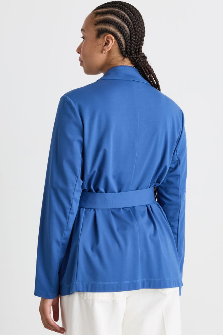 Giacca in jersey - AZZURRO - Intrend - 4