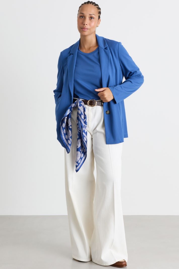 Giacca in jersey - AZZURRO - Intrend