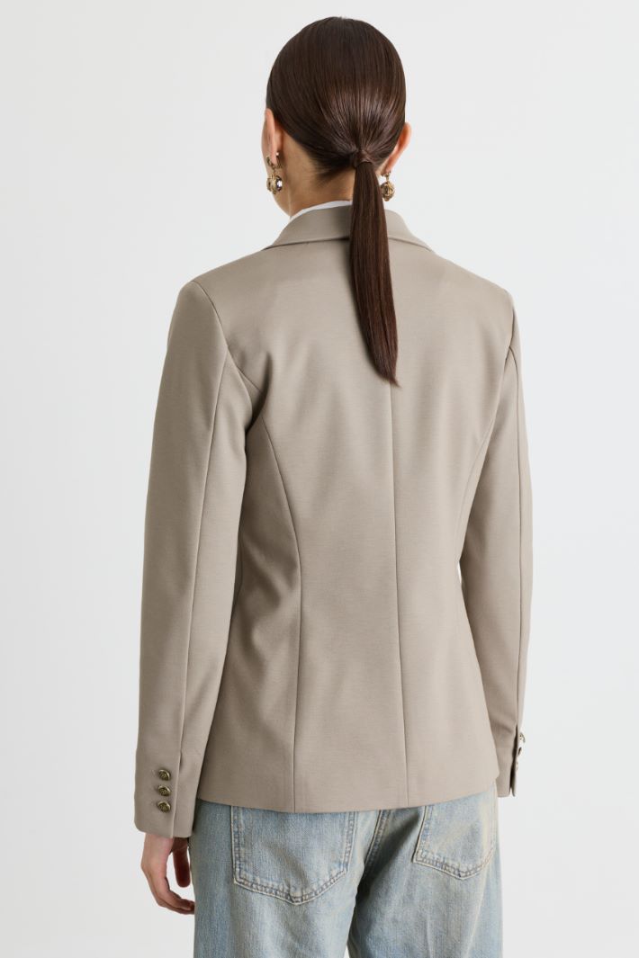 Sahariana in jersey - GRIGIO - Intrend - 4