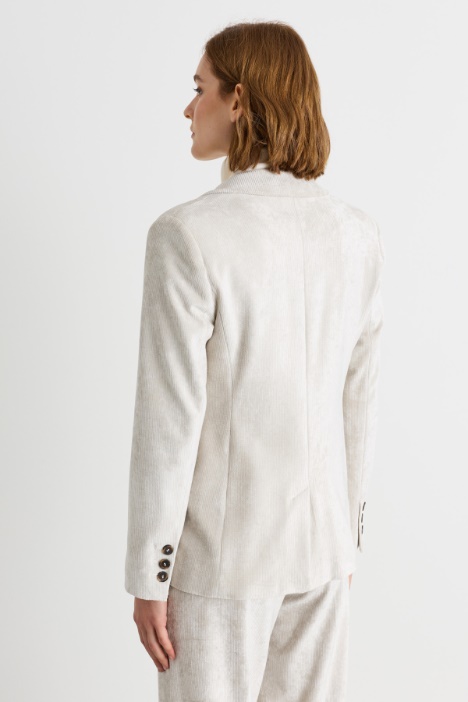 Blazer in velluto a coste