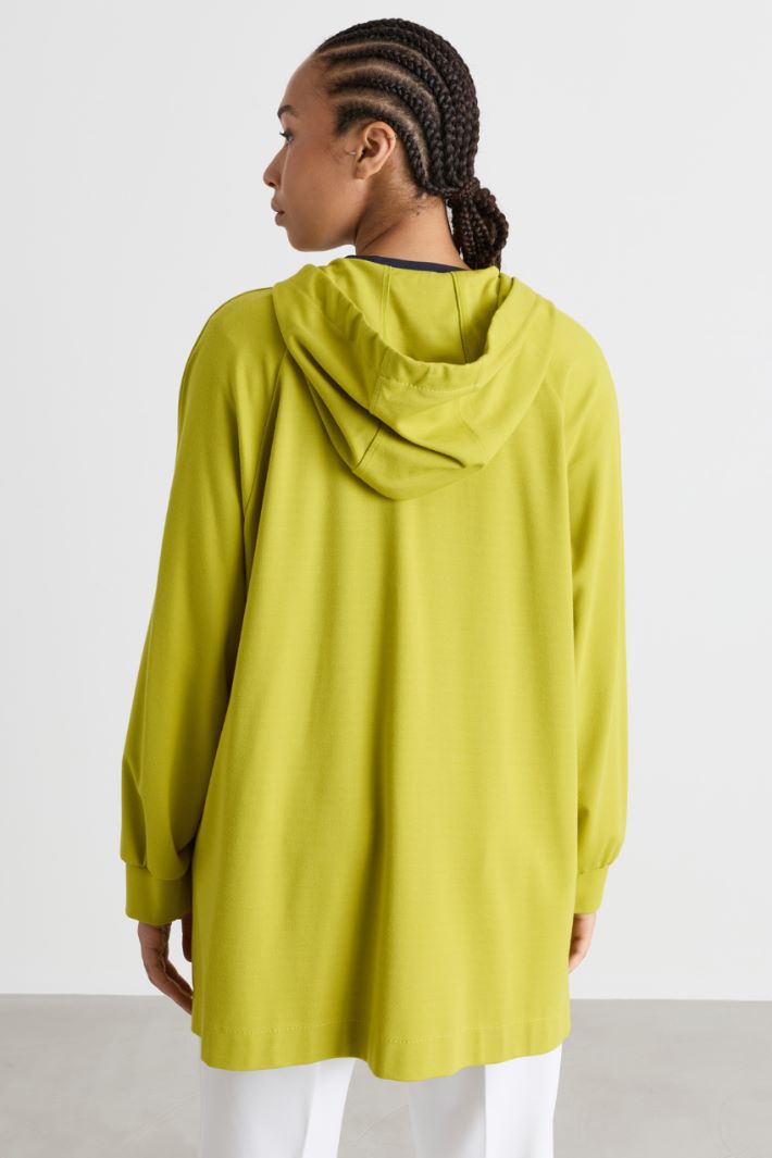 Giacca in jersey - VERDE - Intrend - 4
