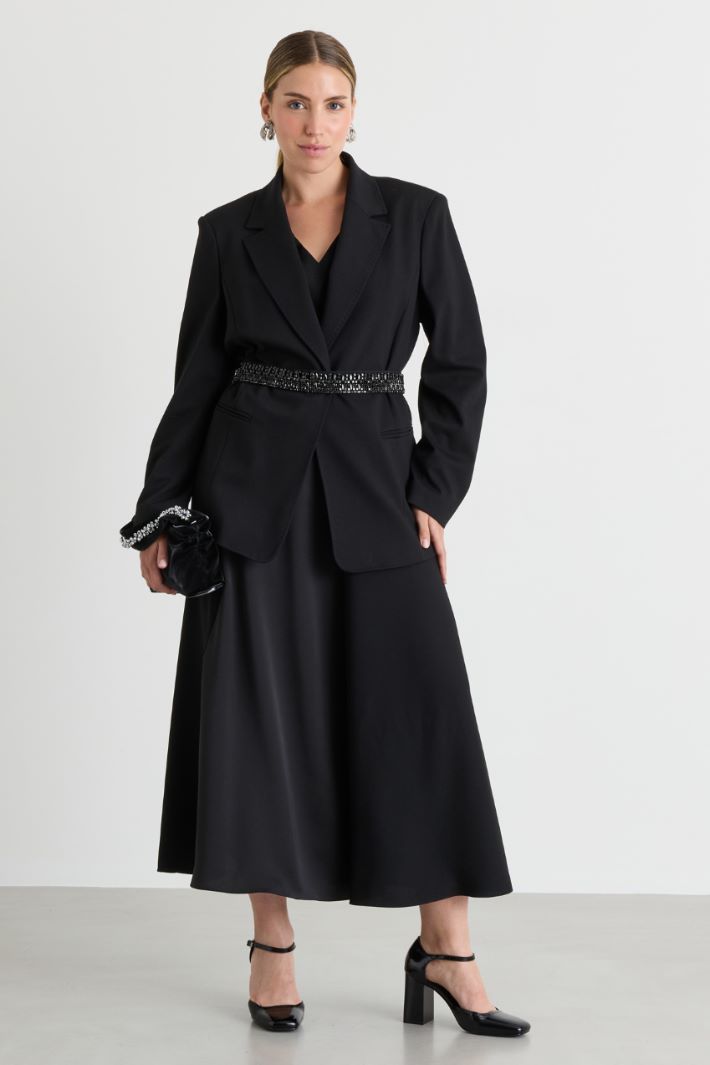Blazer in jersey - NERO - Intrend