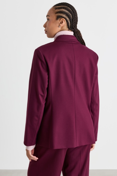 Blazer doppiopetto in jersey