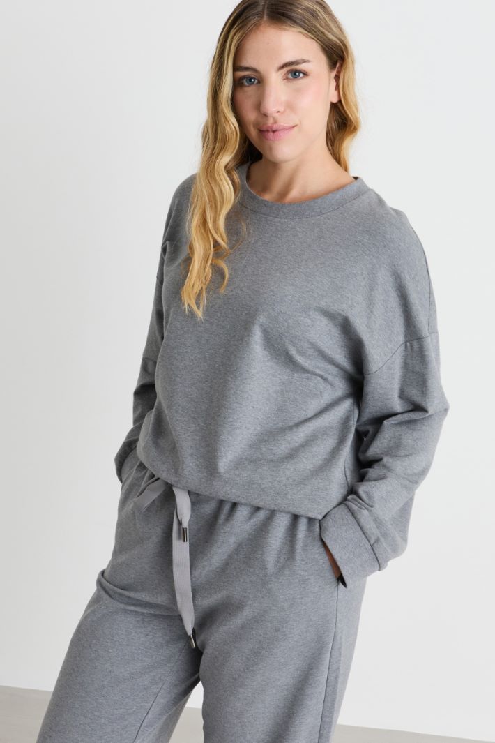 Felpa con stampa - GRIGIO - Intrend - 2