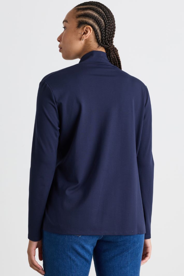 Top drappeggiato - BLU - Intrend - 4