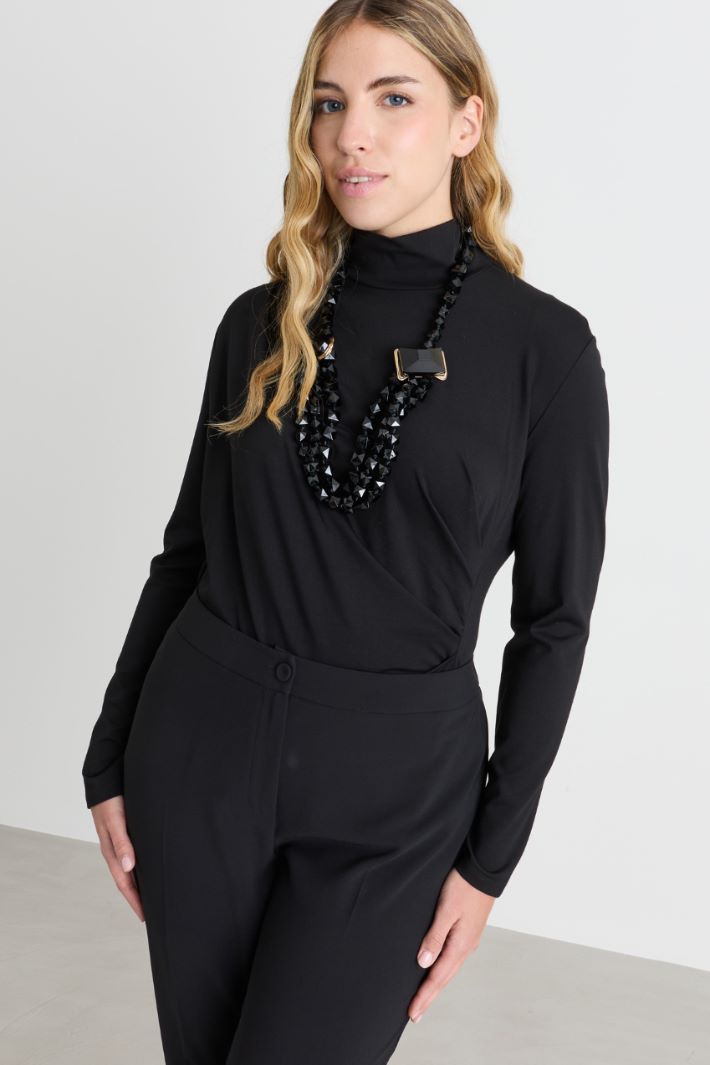 Top drappeggiato - NERO - Intrend - 2