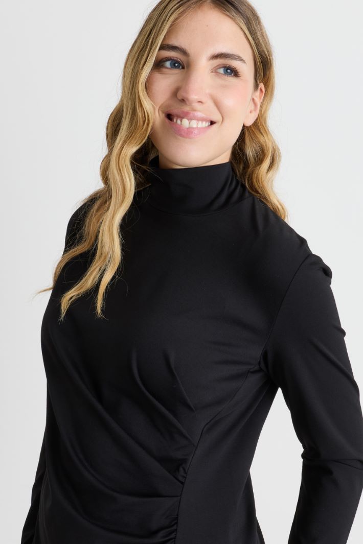 Top drappeggiato - NERO - Intrend - 3