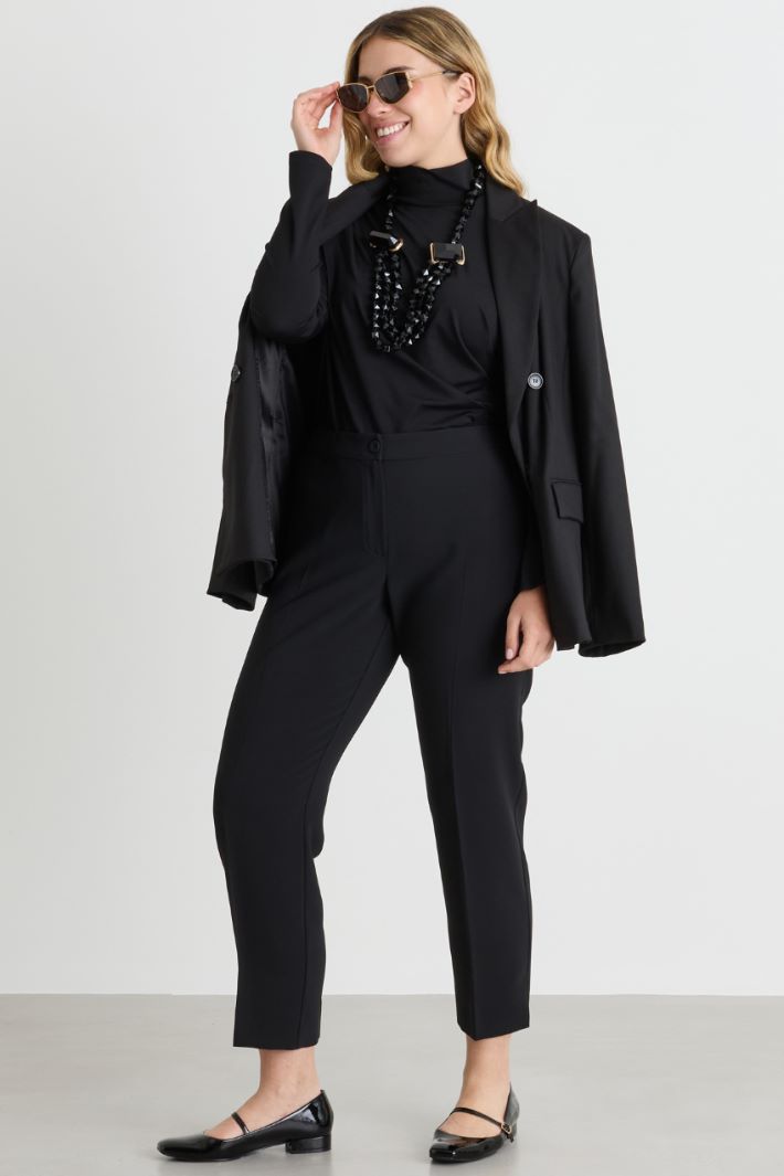 Top drappeggiato - NERO - Intrend