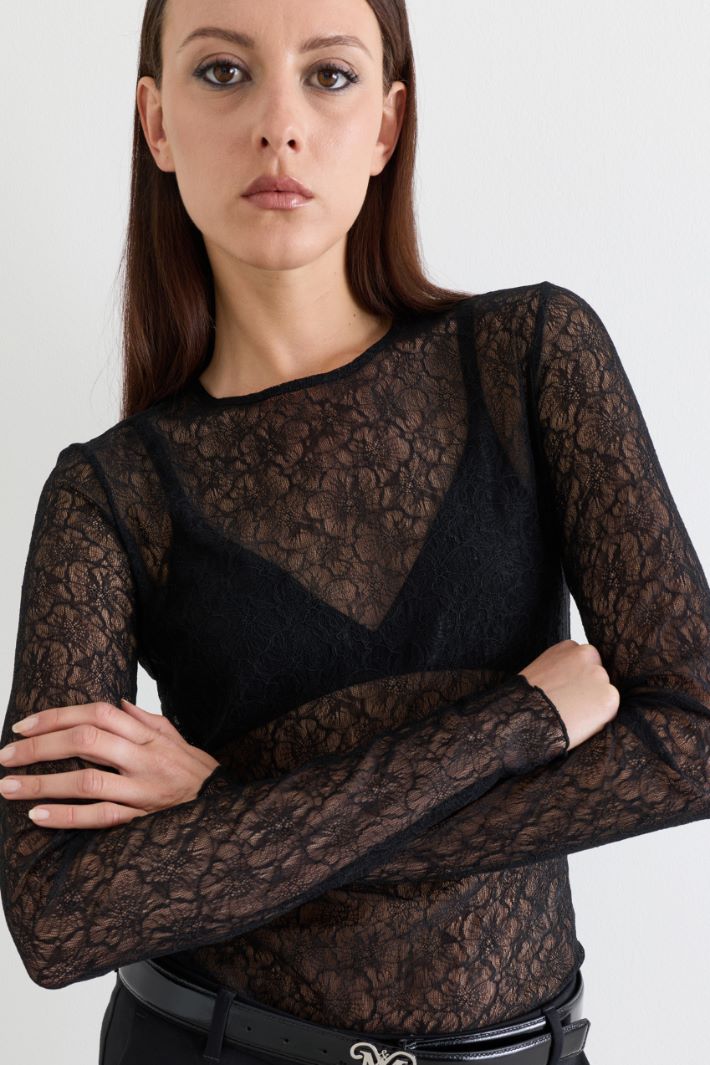 Top in pizzo - NERO - Intrend - 3